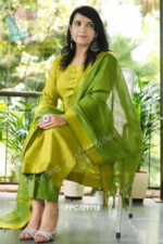 Americanchoice Handloom South Cotton Kurta and Pant Set with South Cotton Dupatta - Image 3