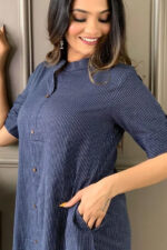 Americanchoice Navy Blue Cotton Co-Ord Set