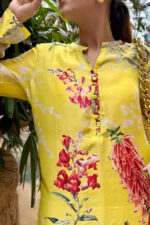 Americanchoice Yellow Muslin Fabric Co-Ord Set - Image 4