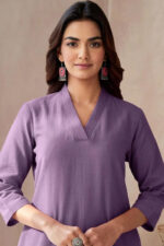 Americanchoice Cotton Purple Kurta & Pant Set - Image 2