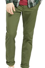 Americanchoice Men’s Olive Green Cotton Chinos Trouser
