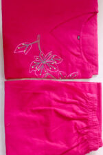 Americanchoice Beautiful Pink Cotton Sifili Fabric Kurta Set - Image 2