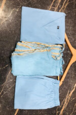 Americanchoice Sky Blue Cotton Kurta & Pant Set - Image 5