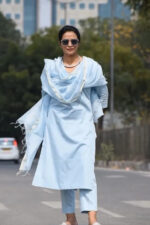 Americanchoice Sky Blue Cotton Kurta & Pant Set