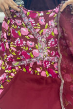 Americanchoice Stunning Wine Color Suit Set - Image 4