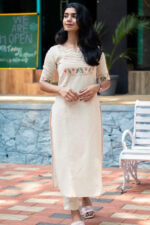 Americanchoice Cotton Embroidered Kurta & Pant Set - Image 2