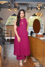 Americanchoice Cotton Embroidered Kurta With Pant
