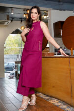 Americanchoice Cotton Embroidered Kurta With Pant - Image 3