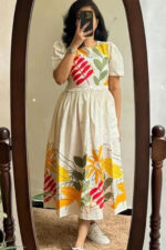 Americanchoice Cotton Floral Middy Dress - Image 4
