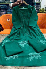 Americanchoice Cotton Kurta With Pant & Dupatta Set - Image 4