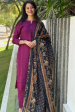Americanchoice Cotton Kurta With Pant & Dupatta Set - Image 2