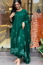 Americanchoice Cotton Kurta With Pant & Dupatta Set - Image 3