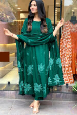 Americanchoice Cotton Kurta With Pant & Dupatta Set - Image 2