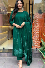Americanchoice Cotton Kurta With Pant & Dupatta Set
