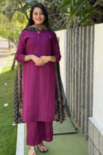 Americanchoice Cotton Kurta With Pant & Dupatta Set - Image 3