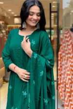 Americanchoice Cotton Kurta With Pant & Dupatta Set - Image 5