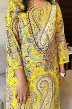 Americanchoice Yellow Cotton Printed Kurta & Pant Set - Image 6