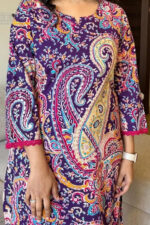 Americanchoice Purple Cotton Printed Kurta & Pant Set - Image 5