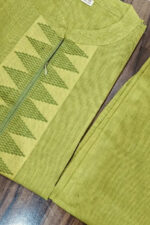 Americanchoice Green South Cotton Kurta & Pant Set - Image 5