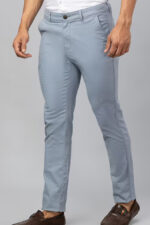 Americanchoice Combo Set of Men's Bluish Grey & Black Cotton Chinos Trouser - Image 2