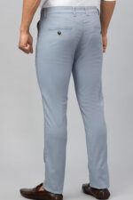 Americanchoice Combo Set of Men's Bluish Grey & Black Cotton Chinos Trouser - Image 4