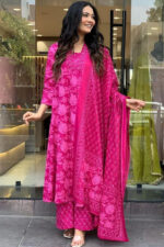 Americanchoice Pink Digital Print Rayon Kurta Set - Image 5