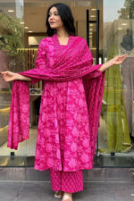 Americanchoice Pink Digital Print Rayon Kurta Set - Image 2
