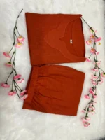 Americanchoice Maroon Cotton Co-Ord Set - Image 3