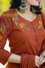 Pure Cotton Embroidery Suit Set from the Heart of Jaipur - Image 5