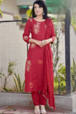 Pure Cotton Embroidery Suit Set from the Heart of Jaipur - Image 2