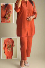 Sunlit Shots Cotton Floral Embroidery Co-Ord set