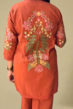 Sunlit Shots Cotton Floral Embroidery Co-Ord set - Image 3