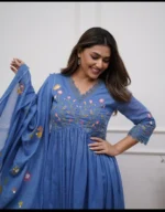 Pure Cotton Kurta and Pants with Dupatta - Image 5