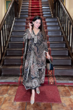 Black Paisley Print Cotton Suit Set - Image 3