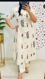 Women’s Soft Rayon A-Line Kurta Set - Image 5