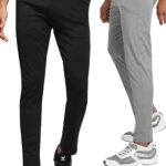Men's Blend-Lycra Solid Jogger Pants Combo Pack Of 2 (Black & Grey)