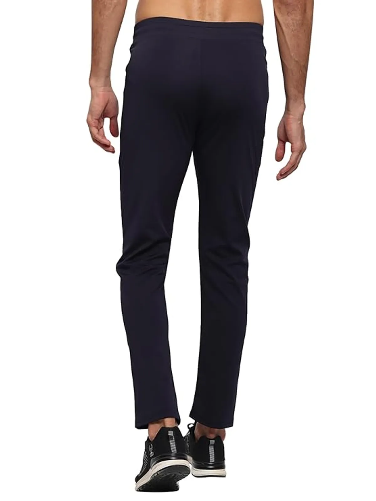 Men's Blend-Lycra Solid Jogger Pants Combo Pack Of 2 (Black & Grey) - Image 4