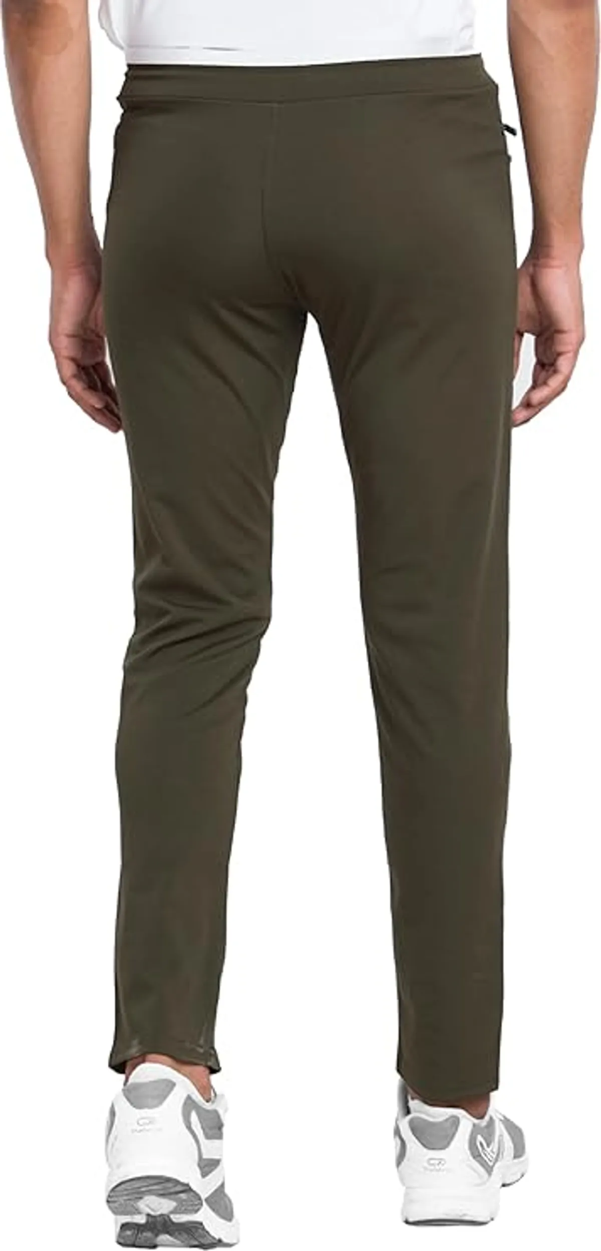 Men's Blend-Lycra Solid Jogger Pants Combo Pack Of 2 (Black & Olive) - Image 6