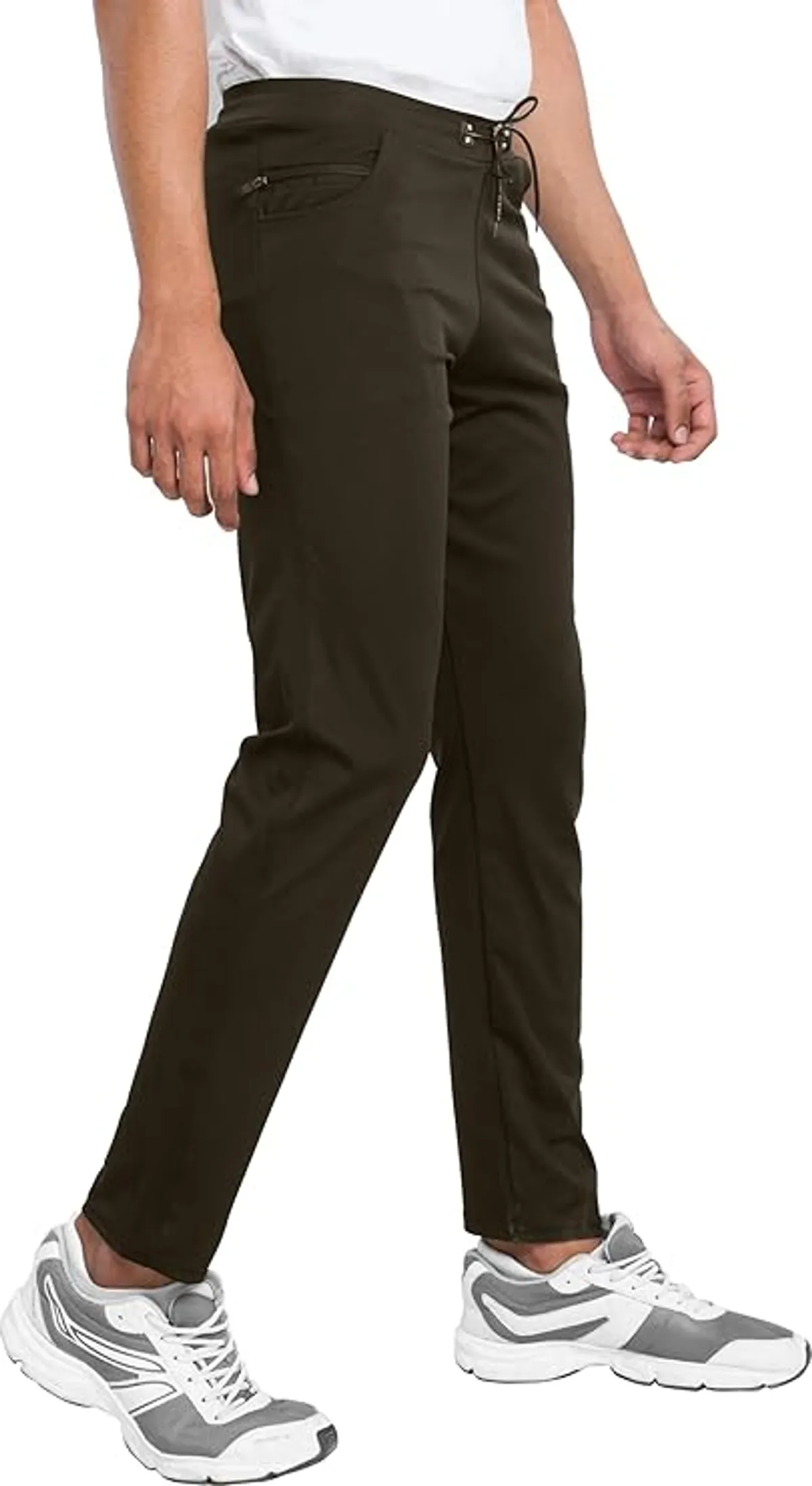 Men's Blend-Lycra Solid Jogger Pants Combo Pack Of 2 (Black & Olive) - Image 5