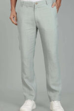 Men's Slow Green Linen Cotton Trouser