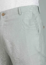 Men's Slow Green Linen Cotton Trouser - Image 5