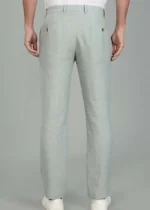 Men's Slow Green Linen Cotton Trouser - Image 7