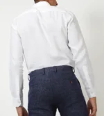 White Pure Linen Full Sleeve Shirt - Image 5